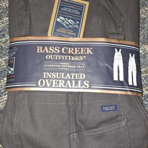 Men's Gray Insulated Cargo Overalls